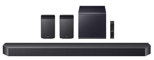 Samsung HW-Q990F/XL 756W 11.1.4ch Soundbar with Wireless Dolby Atmos, Alexa, Q-Symphony, SpaceFit Sound Pro – Titan Black
