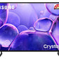 Samsung UA65U8100FULXL 65 Inch Crystal 4K Ultra HD Smart LED TV (Black) | HDR10+, Crystal Processor 4K, Dolby Digital, Alexa & Google Assistant Built-In, Q-Symphony
