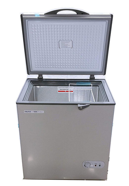 Voltas 150 SD HT Grey Single Door Deep Freezer, CF HT 150 SD A Convertible Grey