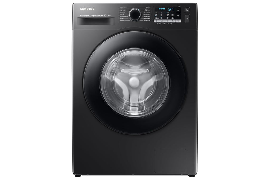 Samsung WW80TA046AB1TL 8 kg, Hygiene Steam with Inbuilt Heater, Digital Inverter, Fully-Automatic Front Load Washing Machine ( Black)