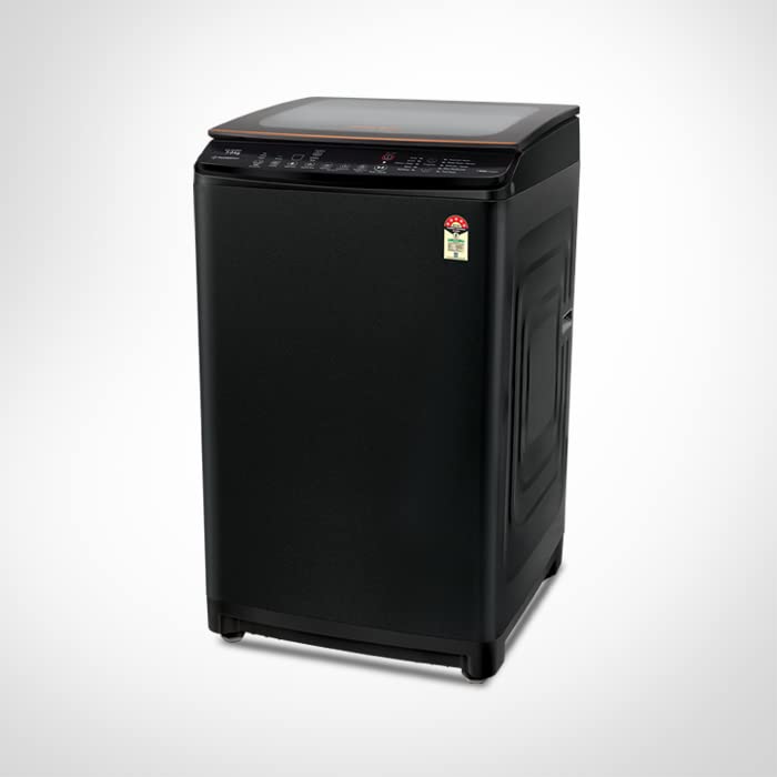 Voltas Beko WTL65VPBGX 6.5 Kg Top Load Washing Machine | Fully Automatic | Inverter Motor | 5 Star Energy Rated | Fountain Wash Technology | Soft Close Lid | Black