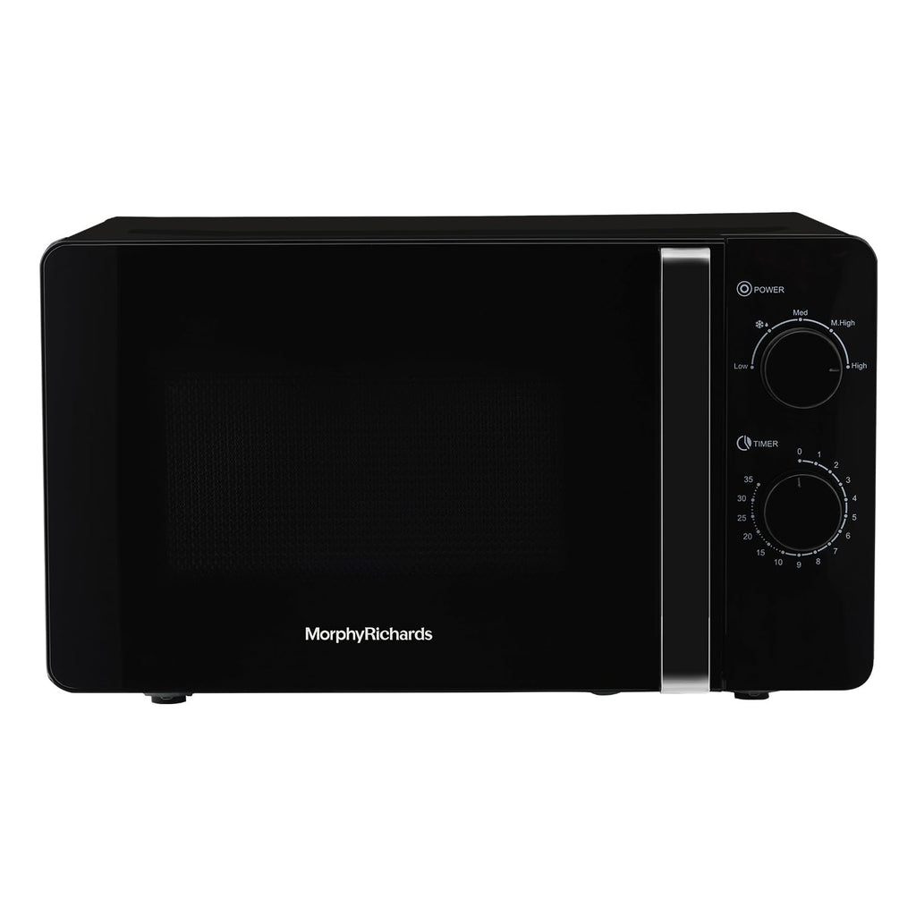 Morphy Richards 20MWS 20 Litres Solo Microwave Oven with Large Turntable Black
