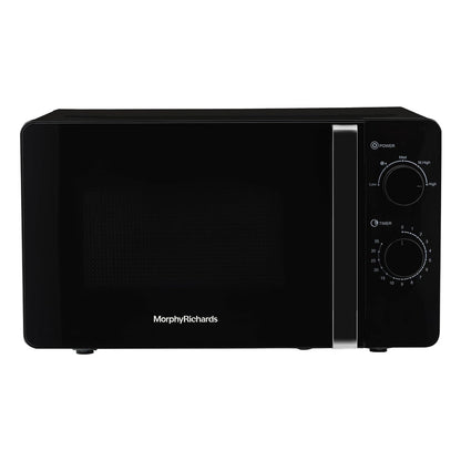 Morphy Richards 20MWS 20 Litres Solo Microwave Oven with Large Turntable Black