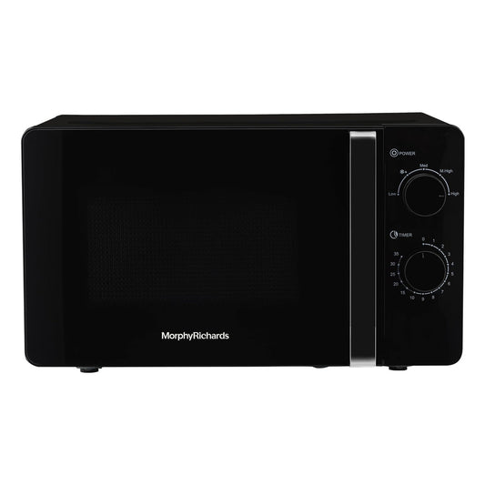 Morphy Richards 20MWS 20 Litres Solo Microwave Oven with Large Turntable Black