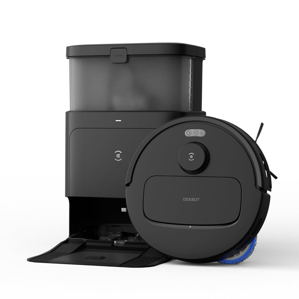ECOVACS Deebot N30 PRO Omni 2 in 1 Robotic Vacuum Cleaner & Mop, 10000 Pa Suction, 3500+ Sq.Ft, Self-Emptying Omni-Station, TruEdge Mopping, ZeroTangle 2.0, Hot Air-Drying, Auto-Lift Mop on Carpet