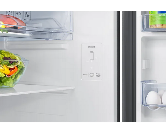 Samsung RT45DG6A2BSL 419L BESPOKE AI Double Door Refrigerator | Convertible 5-in-1 | Twin Cooling Plus | SmartThings Energy & HomeCare | Ez Clean Steel | 2 Star | Made in India