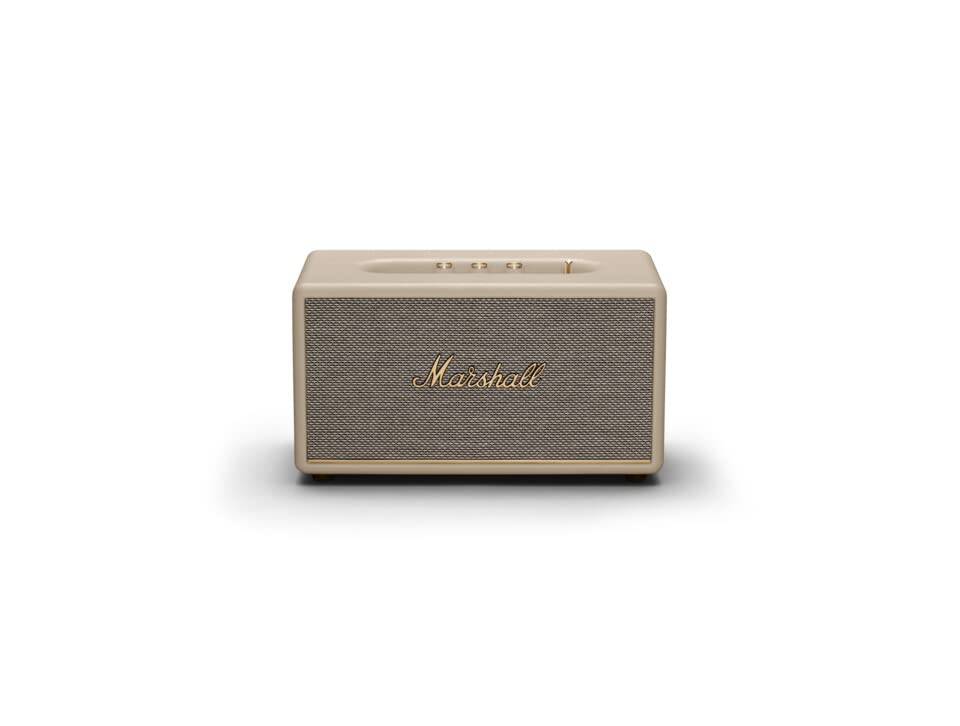 Marshall Stanmore III Bluetooth Wireless Speaker – Cream | Wider Stereo Sound, Bluetooth 5.2, RCA & AUX, Sustainable Design