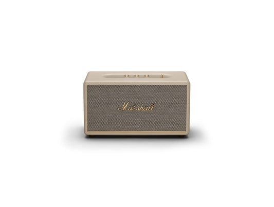 Marshall Stanmore III Bluetooth Wireless Speaker – Cream | Wider Stereo Sound, Bluetooth 5.2, RCA & AUX, Sustainable Design