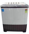 Voltas Beko WTT80UHA/BRSSWH5PODE 8 Kg Semi-Automatic Top Load Washing Machine – 5 Star, Soft Close Lid, Double Waterfall | Burgundy