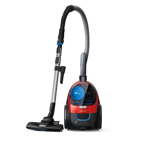 PHILIPS FC9351/01 PowerPro Compact Bagless Vacuum Cleaner – 1900W, PowerCyclone 5 Technology, HEPA Filter, Monza Red