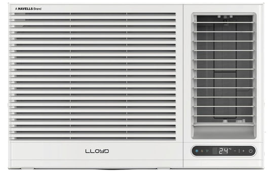 Lloyd GLW18C5XWSEA 1.5 Ton 5 Star Fixed Speed Window AC (Copper, White with Silver Deco Strip)