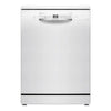 Bosch 14 Place Settings Dishwasher SMS6IKW01I, Free-Standing, 60 cm, White, Home Connect, EcoSilence Drive, Intensive Kadhai Wash, Inverter Motor)