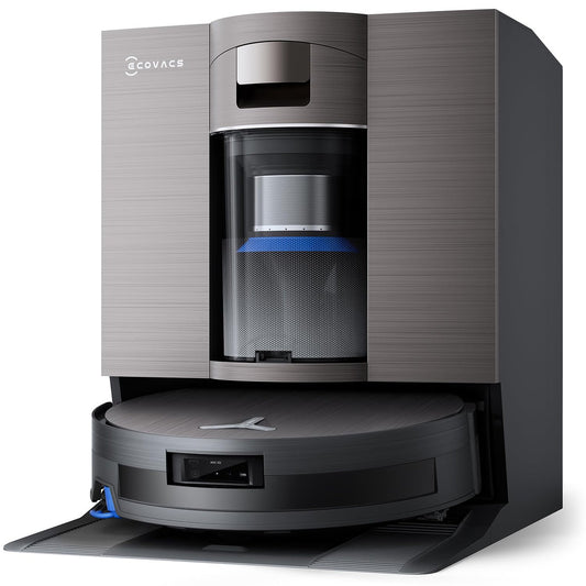 ECOVACS DEEBOT X11 OmniCyclone Robot Vacuum and Mop, PowerBoost Charging, OZMO Roller 2.0 Instant Self-Washing Mop, 19,500Pa Suction, Bagless OMNICYCLONE Station, AIVI 3D Smart Navigation