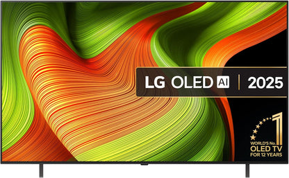 LG OLED55B56LA 55-Inch 4K OLED Smart TV (2025 Model) – α8 AI Processor, Dolby Atmos, 120Hz, Alexa Built-In |