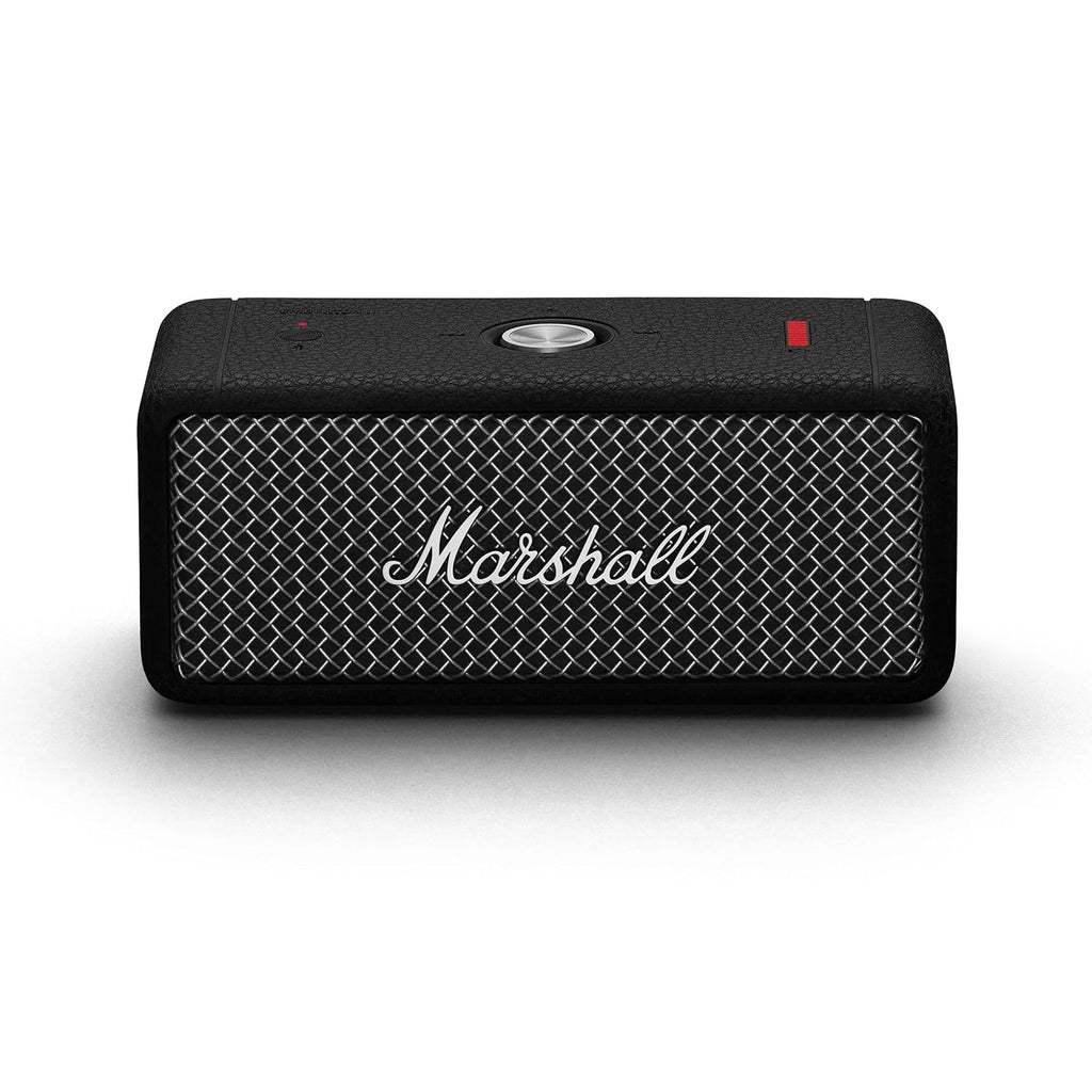 Marshall Emberton II Portable Bluetooth Speaker (Black & Steel) | 30+ Hour Playtime | IP67 Water Resistant