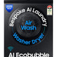 Samsung WD12FB7B34GBTL 12kg/7kg 5 Star AI EcoBubble Wi-Fi Inverter Fully Automatic Front Load Washer Dryer – Black | AI Control, Hygiene Steam, Air Wash