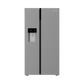 Voltas Beko RSB655XPRF 634L Side by Side Refrigerator with StoreFresh+, NeoFrost Dual Cooling & Inverter Compressor (Inox, Automatic Water & Ice Dispenser)