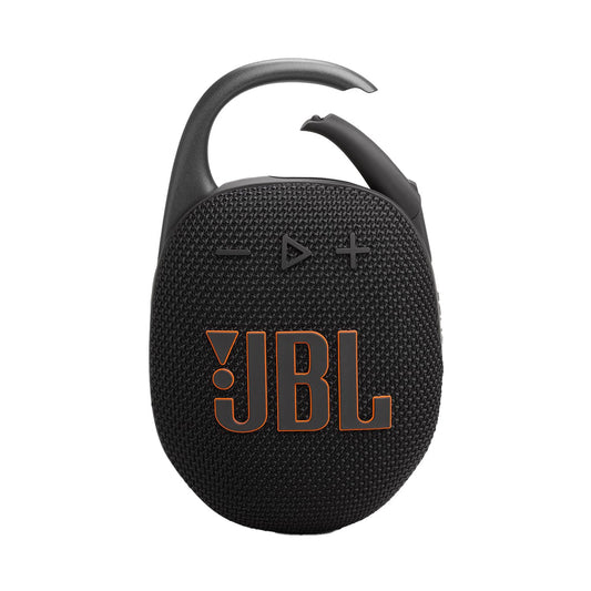 JBL Clip 5, Wireless Ultra Portable Bluetooth Speaker, Pro Sound, 12hrs of Playtime, Integrated Carabiner, Vibrant Colors with Rugged Fabric Design, Dust & Waterproof, Type C (Without Mic, Black)