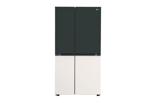 LG GL-B257EET3 650L Side-By-Side Refrigerator with Door Cooling+™, WiFi Convertible, Smart Diagnosis