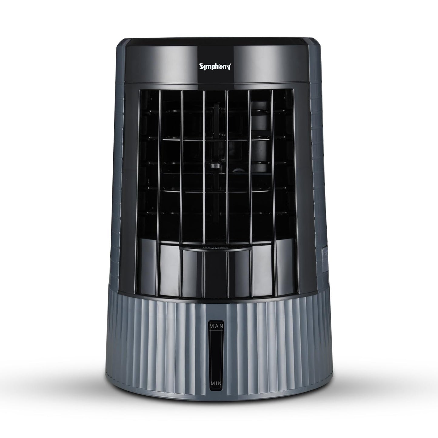 Symphony Duet Mini Portable Tabletop Air Cooler for Home and Office with Whisper Quiet Operation and Touch Control(Grey)