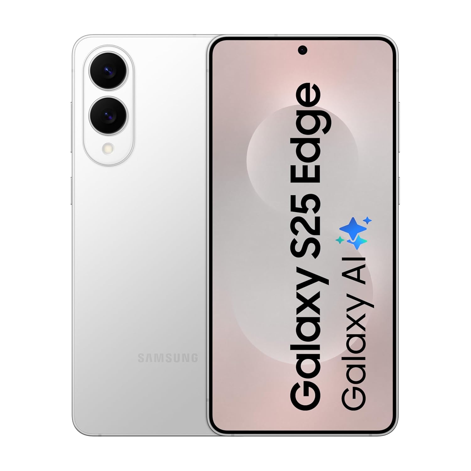 Samsung Galaxy S25 Edge 5G AI Smartphone (Titanium Silver, 12GB RAM, 256GB Storage) | Precision Built with Titanium | Ultra-Sleek and Premium with a 200 MP Camera | Snapdragon 8 Elite for Galaxy