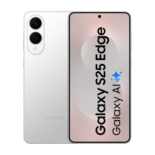 Samsung Galaxy S25 Edge 5G AI Smartphone (Titanium Silver, 12GB RAM, 256GB Storage) | Precision Built with Titanium | Ultra-Sleek and Premium with a 200 MP Camera | Snapdragon 8 Elite for Galaxy