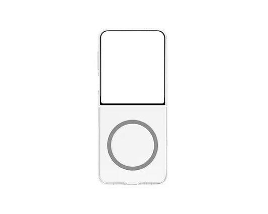 Samsung Galaxy Z Flip7 Clear Magnet Case | Transparent | Wireless Charging | Suraj Electronics Delhi NCR