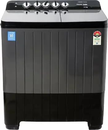 Voltas Beko WTT140UPA/BKSSDG5GTDA 14 Kg Semi-Automatic Top Load Washing Machine (5 Star, Double Waterfall, 1350 RPM, Black Grey)