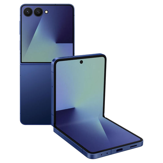 Samsung Galaxy Z Flip7 5G Smartphone with Galaxy AI (Blue Shadow, 12GB RAM, 512GB Storage), Ultra Sleek Design with 50MP High-Resolution Camera, Exynos 2500, Google Gemini