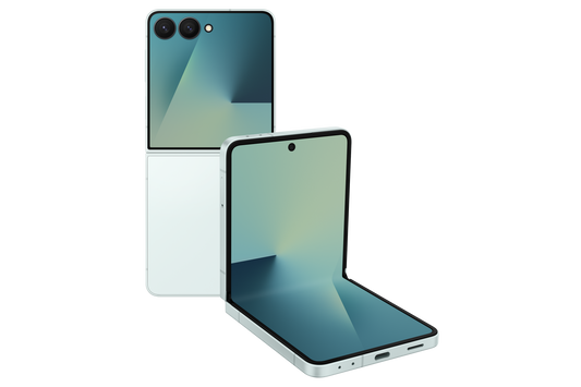 Samsung Galaxy Z Flip7 5G Smartphone with Galaxy AI (Mint, 12GB RAM, 512GB Storage), Ultra Sleek Design with 50MP High-Resolution Camera, Exynos 2500, Google Gemini