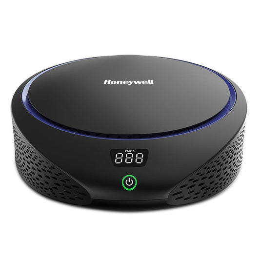 Honeywell Move Pure 5 Car Air Purifier | 4-in-1 Filtration with HEPA Filter &amp; Formaldehyde Crystals | 3 USB Ports | Removes 99.99 % PM2.5 &amp; Odors | Suraj Electronics