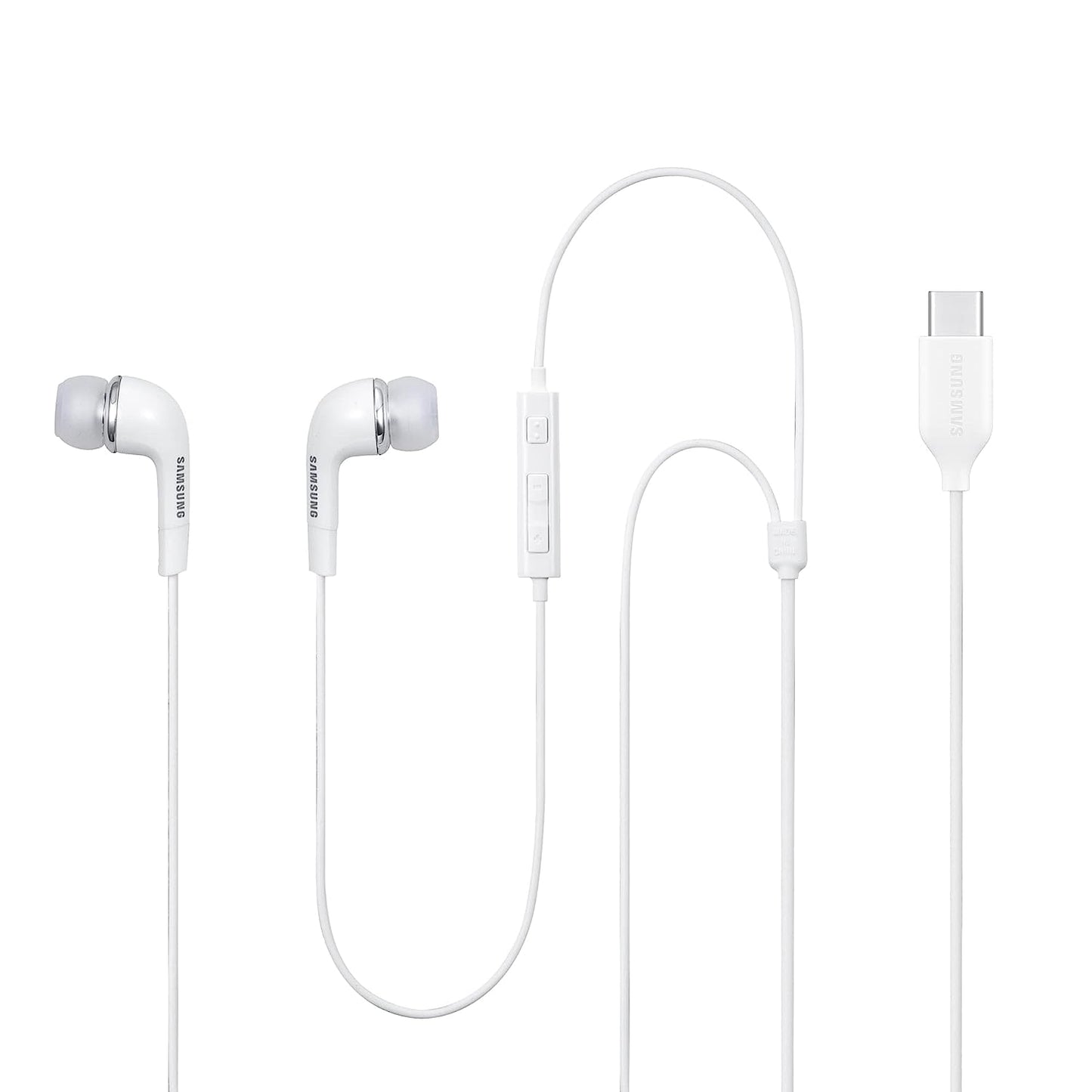 Samsung Original IC050 Type-C Wired In-Ear Earphones with Mic (White) | Noise Isolation | Suraj Electronics Delhi NCR