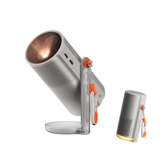 XGIMI MoGo 4 Laser Portable Projector | 550 ISO Lumens, 1080p FHD, Google TV, Harman Kardon Sound, 360° Stand | Suraj Electronics Delhi NCR