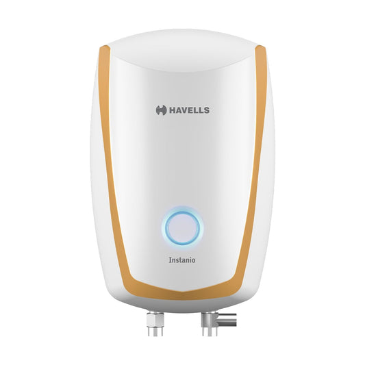 Havells Instanio 3L Instant Water Heater(Geyser)|Temp. Sensing LED Indicator| Rust & Shock Proof Body| ISI Marked|Warranty:5 year on Inner Tank| High Rise Compatible(White Mustard) GHWAIAPWH003