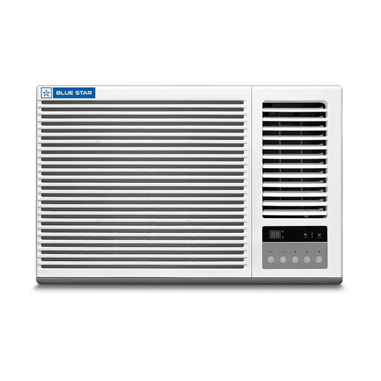 Blue Star WFE318P 1.5 Ton 3 Star Window AC – Copper Condenser, Turbo Cool, Dust Filter, Comfort Sleep, Self Diagnosis (White)