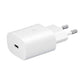 Samsung 25W C TO C Super Fast Charging Travel Adapter for Cellular Phones - White