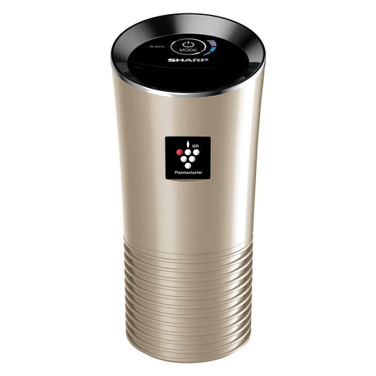 Sharp IG-GC2E-N Plasmacluster Car Air Purifier | Dual USB Charger | Removes Odor, Smoke &amp; Pollen | Champagne Gold | Suraj Electronics