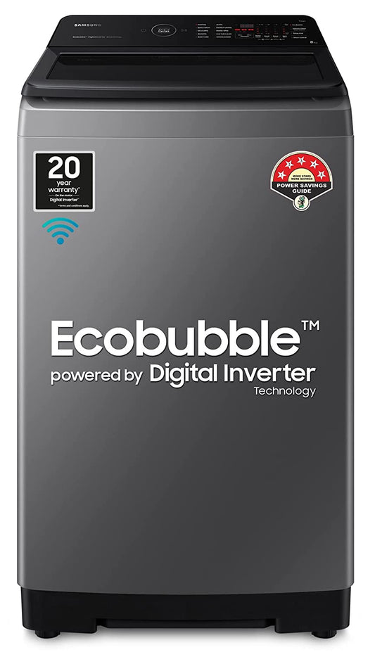 Samsung 8 Kg Ecobubble Wi-Fi Inverter Fully Automatic Top Load Washing Machine WA80BG4542BDTL