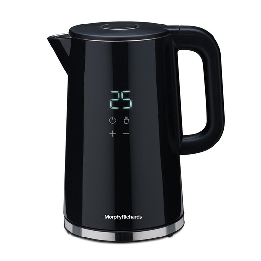 Morphy Richards Windsor Series 1.7 Litre Digital Electric Kettle|Digital Display with Touch Controls|Strix Controller: Accurate Temperature Control|Keep warm function|2 Years Product Warranty|Black