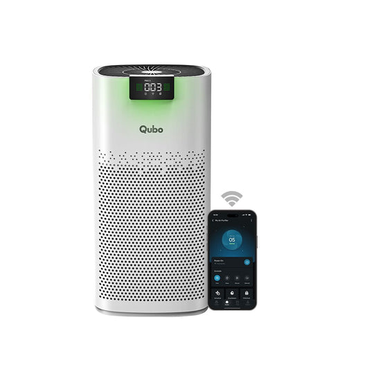 Qubo Smart Air Purifier Q600 | 4-Layer Filtration | HEPA H13 | QSensAI Smart Mode | 600 Sq. Ft. Coverage | App &amp; Voice Control | Suraj Electronics