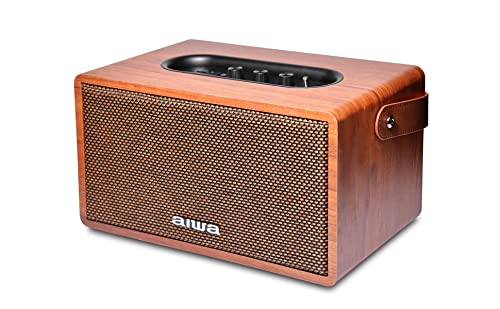 AIWA MI-X150 Retro Plus X 80W Bluetooth Speaker | Real Wood Finish | TWS Multi-Link | Built-in Mic | 5 Hrs Playback | 1 Year Warranty
