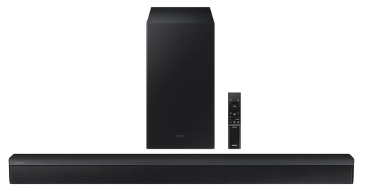 Samsung HW-B450F/XL 2.1 Channel Dolby Digital Soundbar | 300W Power | Wireless Subwoofer | Bluetooth | Game &amp; Bass Boost Modes | Suraj Electronics