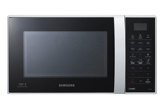 Samsung CE73JD1/XTL 21L Convection Microwave Oven – Silver | Bake, Grill, Preheat & Defrost | Touch Keypad & Ceramic Interior – Suraj Electronics