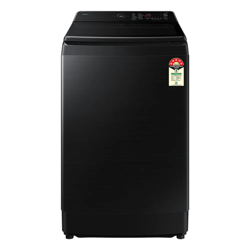 Samsung WA80F12B6BTL 12 Kg 5 Star Inverter Fully Automatic Top Load Washing Machine (Wi-Fi, Eco Bubble, Black Caviar) – Smart Control