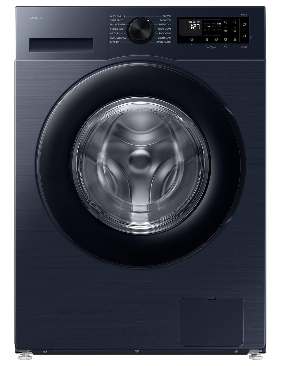 Samsung WW90DG5U24ASTL 9 Kg 5 Star Wi-Fi Enabled Front Load Washing Machine with Super Speed, Hygiene Steam, Inverter Motor & Inbuilt Heater (Navy, 2025 Model)