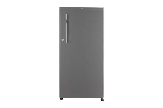 LG GL-B199ODGC 185 L Direct Cool Single Door Refrigerator | 2 Star Rating | Toughened Glass Shelves | Anti-Bacterial Gasket | Stabilizer Free | Dim Grey