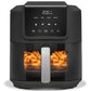 Nutricook NC-AFS100IN 5L Air Fryer Slim with Clear Window, 10 Presets, ProCyclone Tech, 1500W – Rose Gold