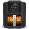 Nutricook NC-AFS100IN 5L Air Fryer Slim with Clear Window, 10 Presets, ProCyclone Tech, 1500W – Rose Gold