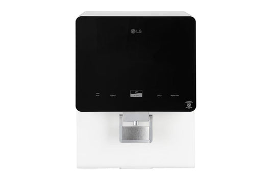 LG WW176GTBW 8L RO+UV+MB Water Purifier with Stainless Steel Tank, Premium Glass Finish