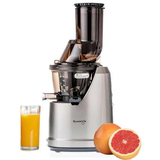 Kuvings B1700 Dark Silver Cold Press Whole Slow Juicer, Patented JMCS Technology for 10% More Juice, All-in-1 Fruit & Vegetable Juicer, 12 Yrs Warranty (Motor), PAN India Services, 240W Strong Motor